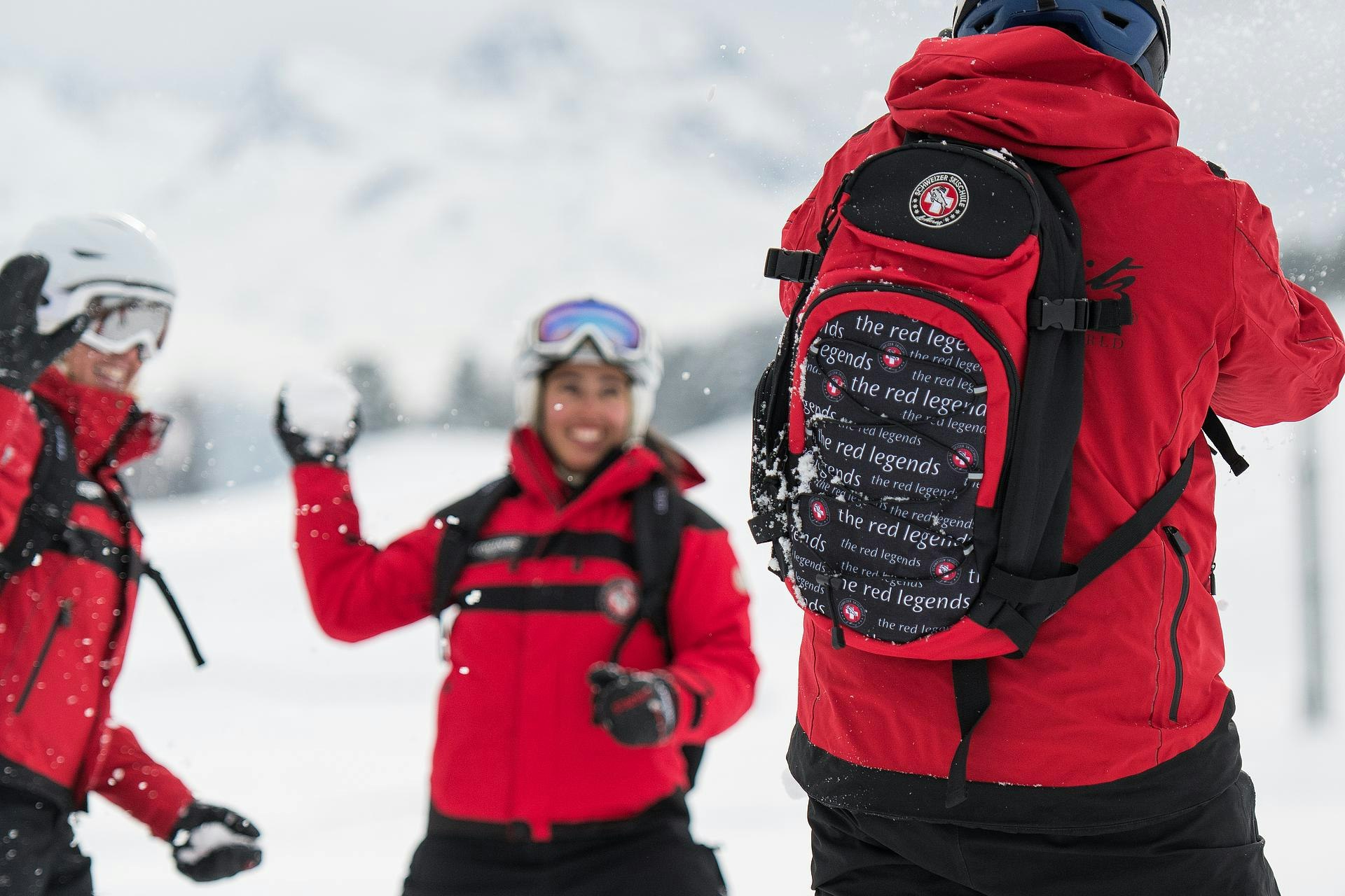 Rucksack der Schweizer Skischule St. Moritz