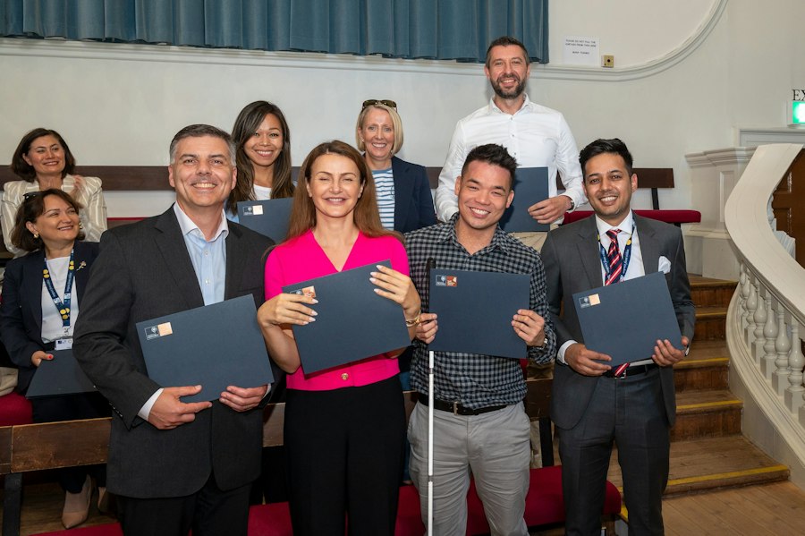 Members presented with their certificates