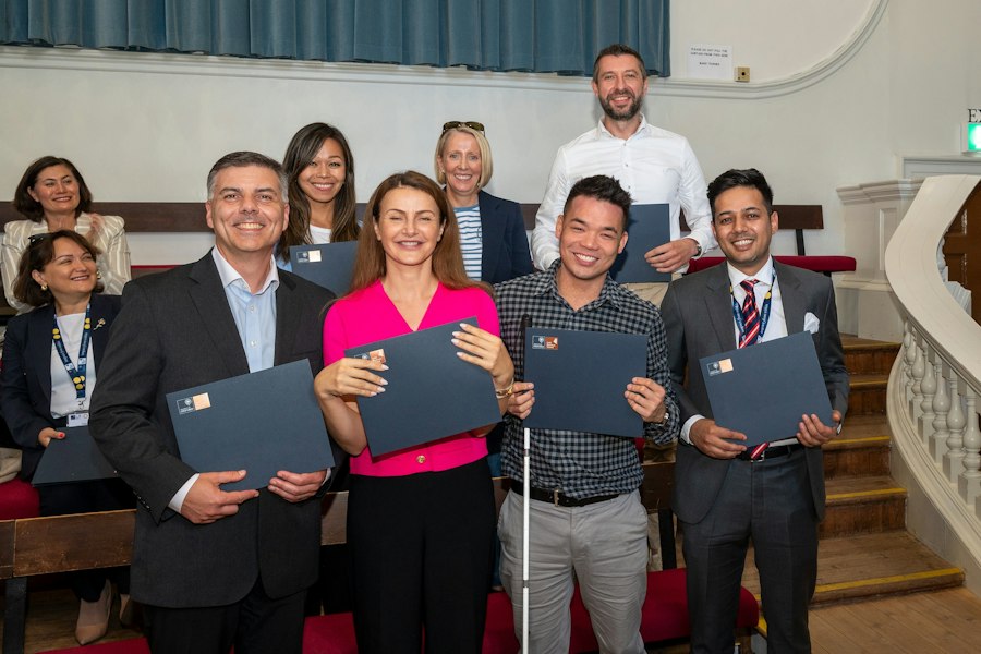 Members presented with their certificates