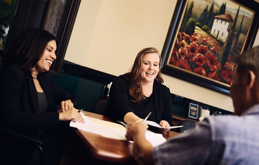 attorneys sitting together