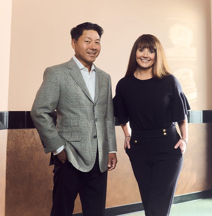 Rick and Angel standing together