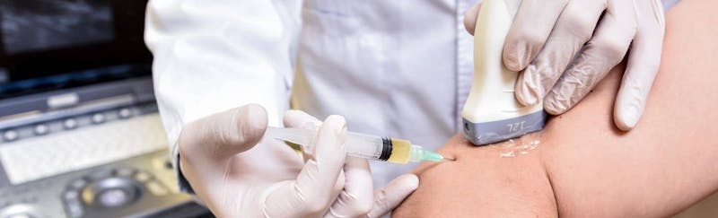 Person being injected