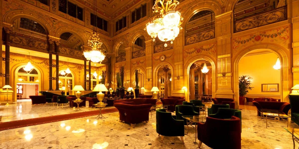 hotel lobby
