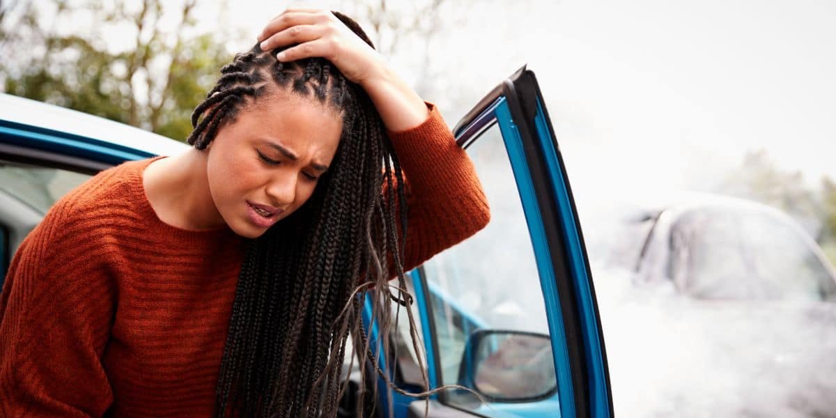 car accident head pain
