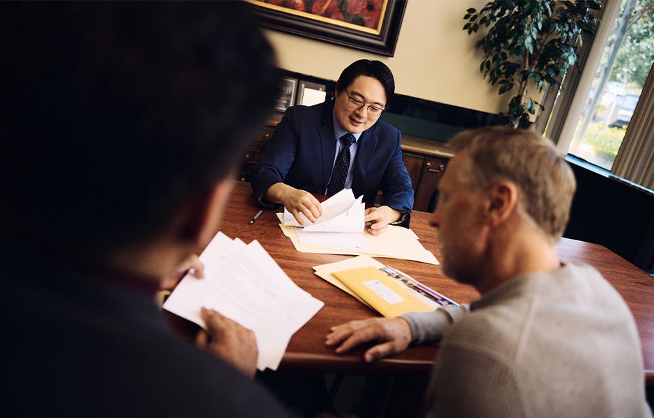 attorneys at tables together