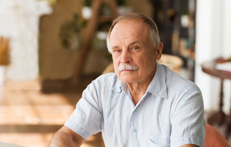 man with mustache