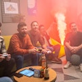 smartive Team beim Fifa spielen