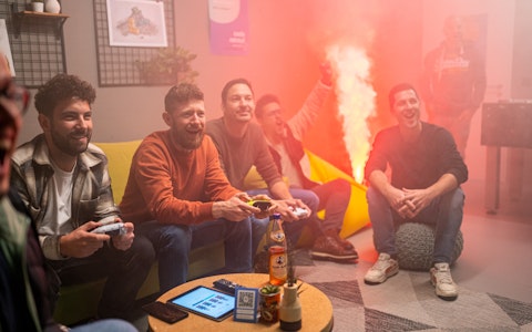smartive Team beim Fifa spielen
