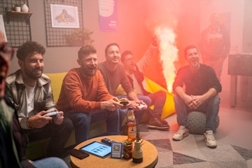 smartive Team beim Fifa spielen