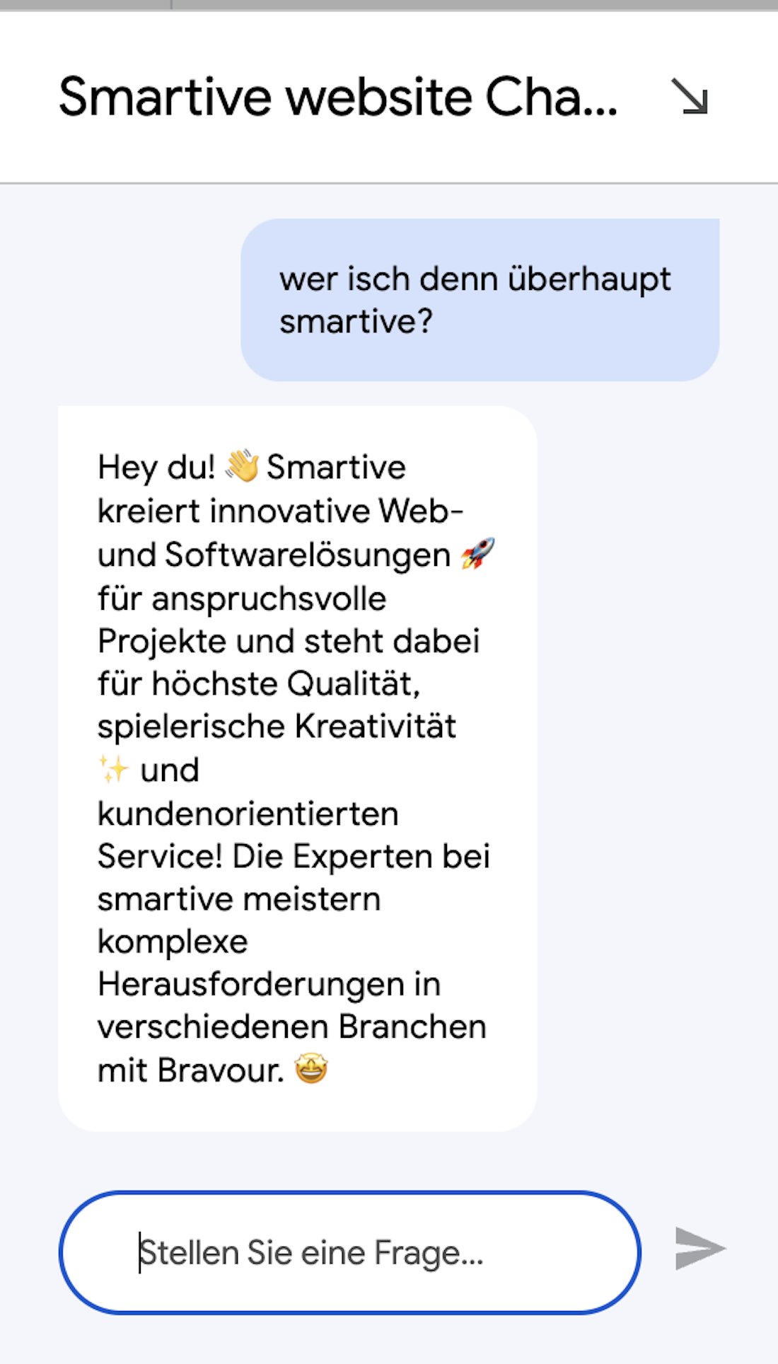 Dynamische Antwort dank Generator