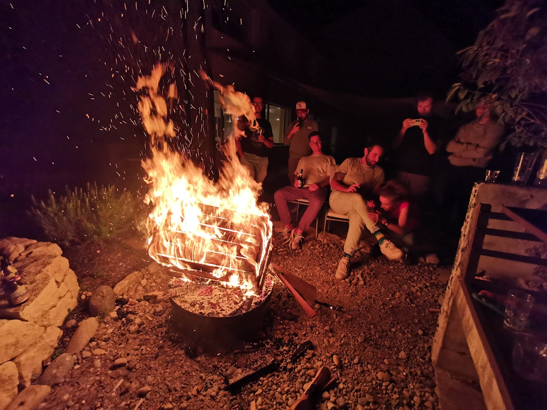 Kleines Lagerfeuer beim Code Retreat 2022