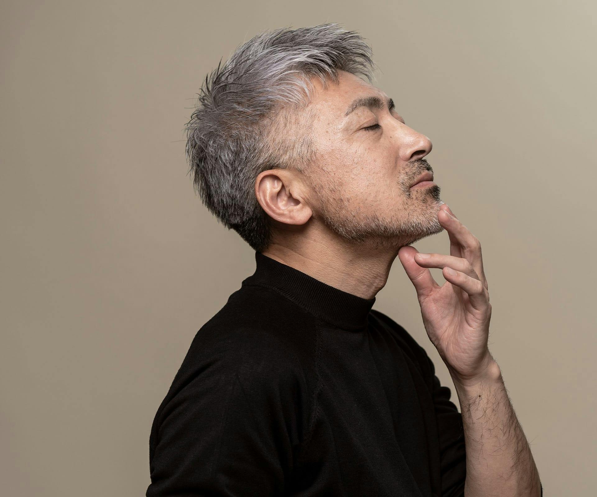 man side profile
