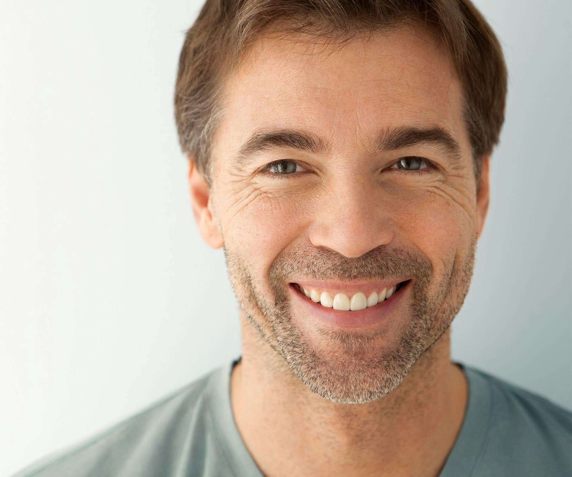 man smiling