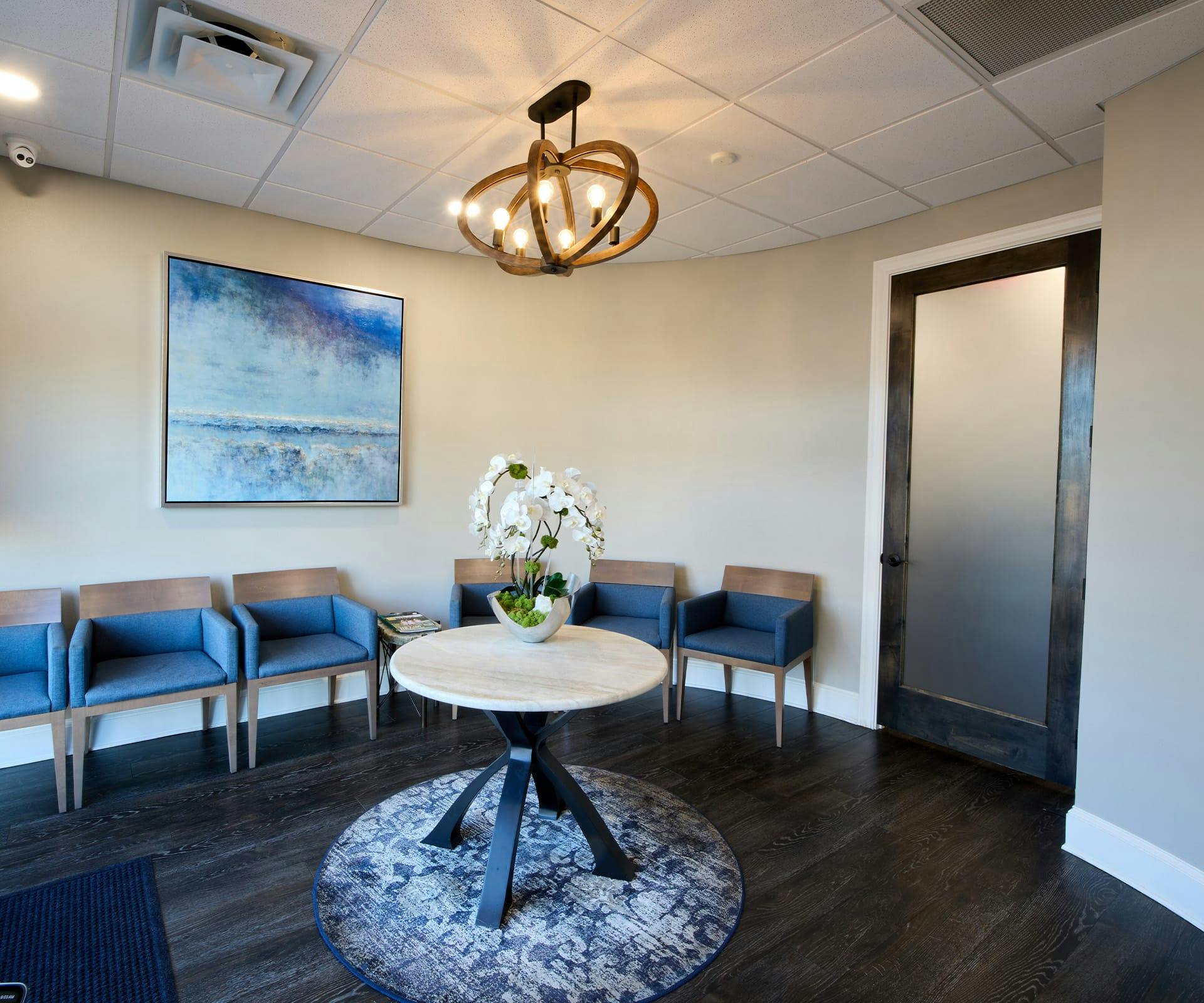 front seating area