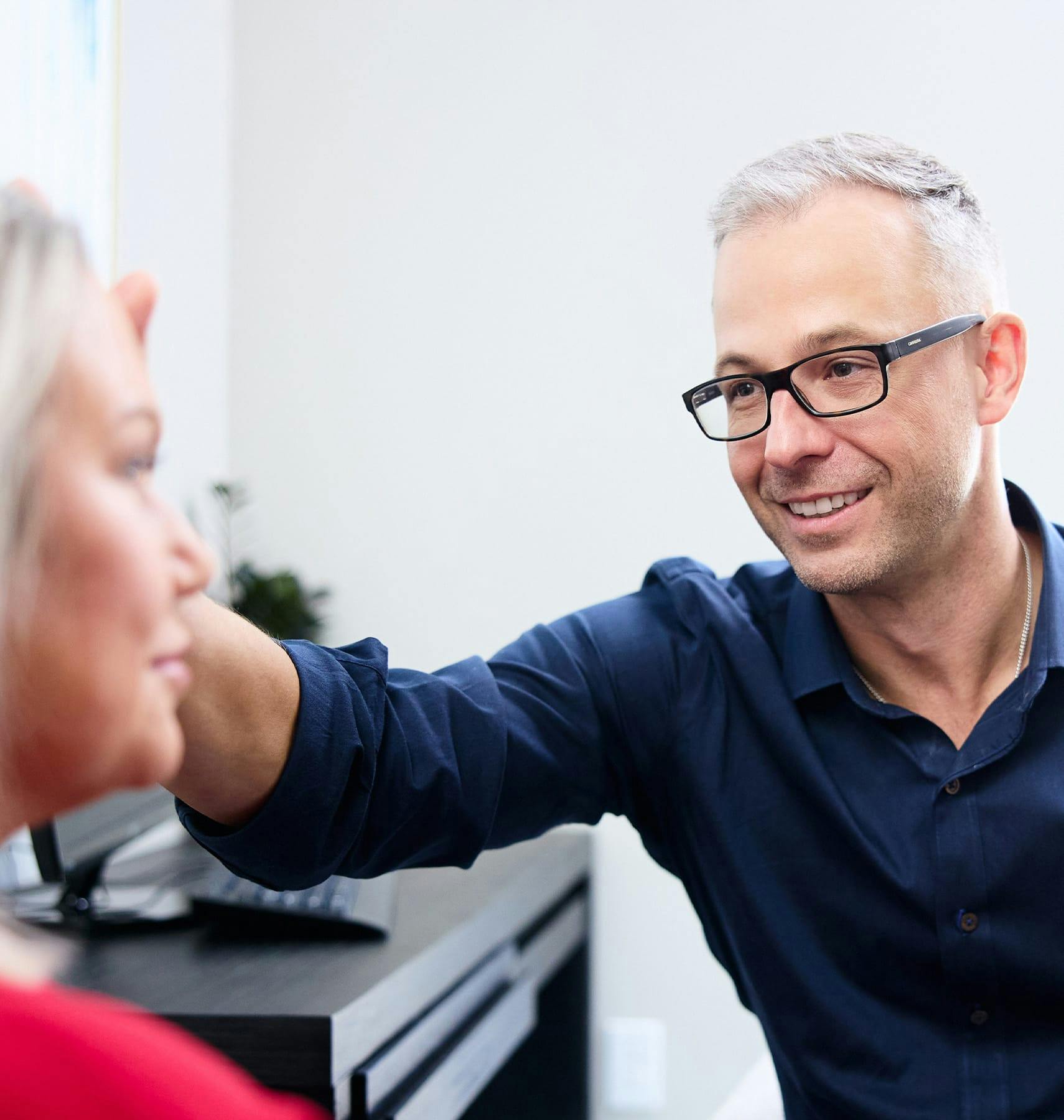 Dr. Guy with patient