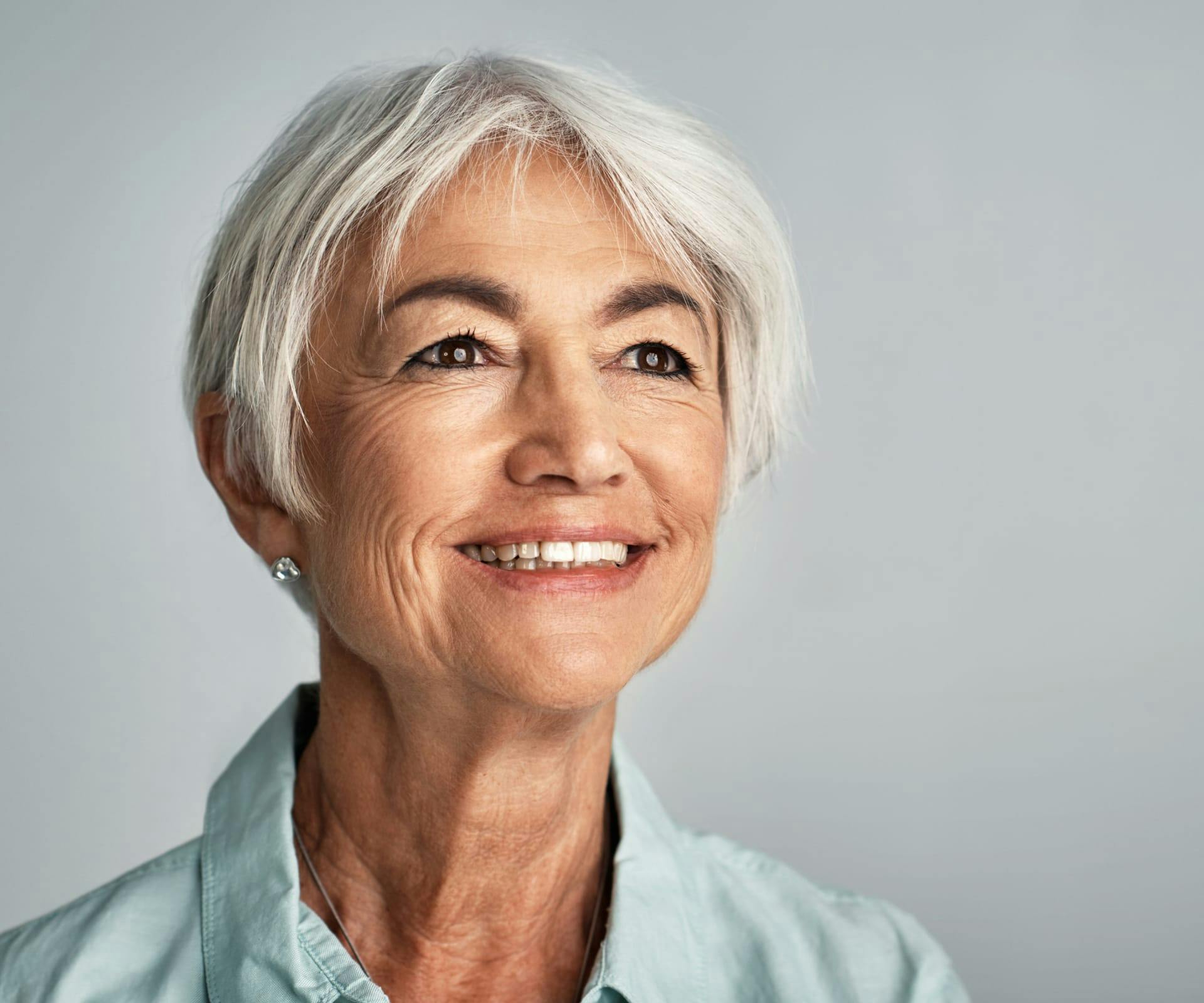 woman smiling