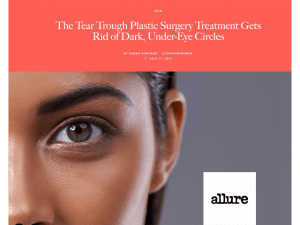 Dr. Ahn in Allure 
The Tear Trough Plastic Surgery Treatment Gets Rid of Dark, Under-Eye Circles July 17, 2017