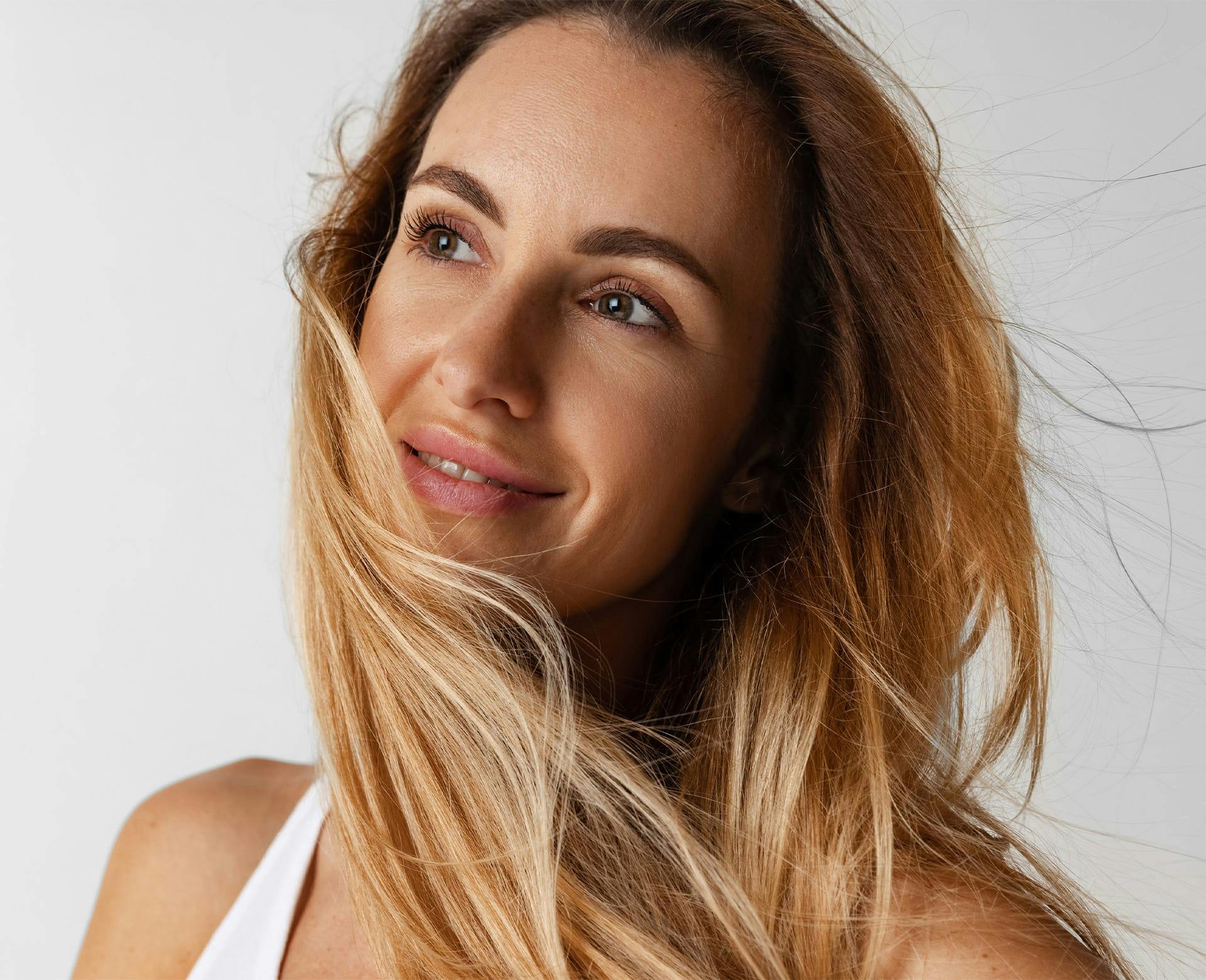 Woman smiling