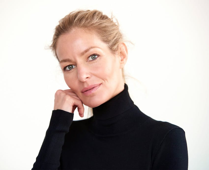 Woman in black turtleneck