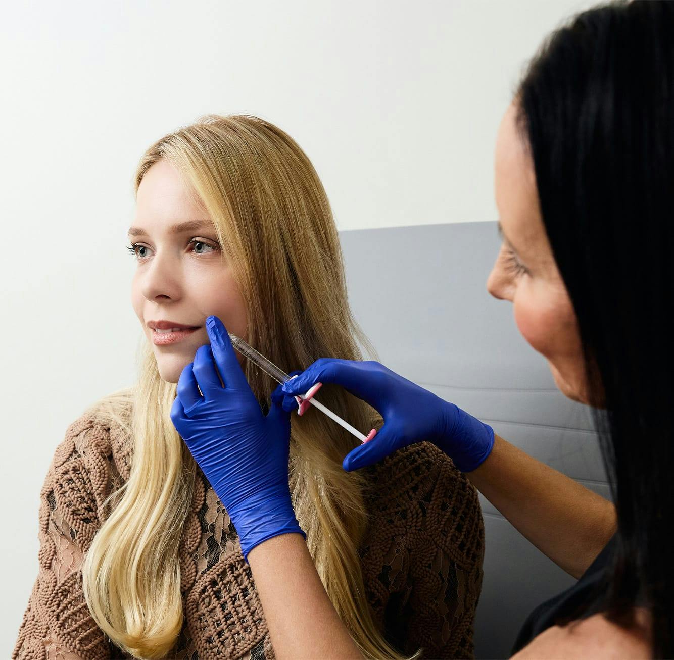 woman getting a dermal filler treatment