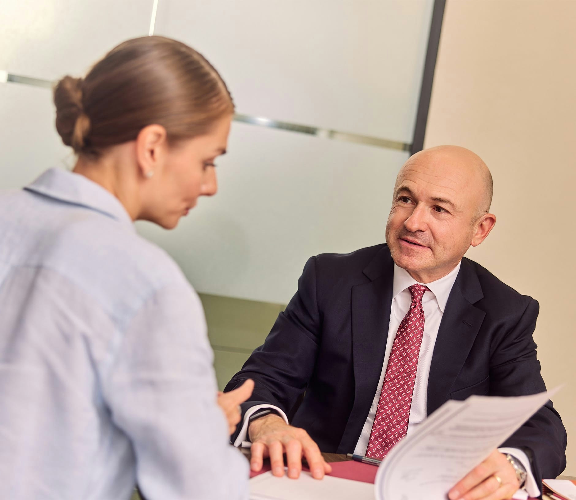 James looking at his patient