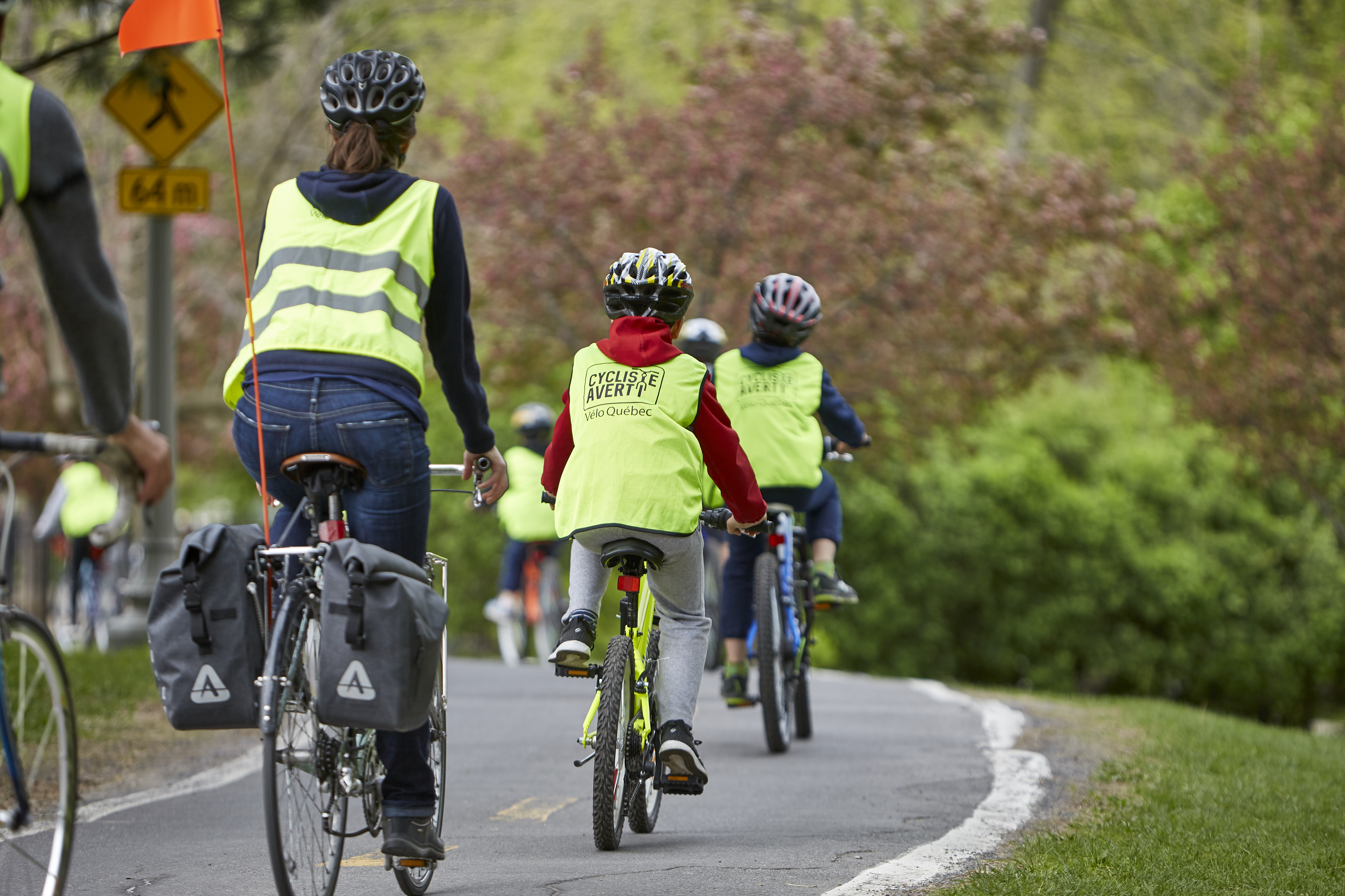 Sortie à vélo en groupe dans le cadre du programme Cycliste averti