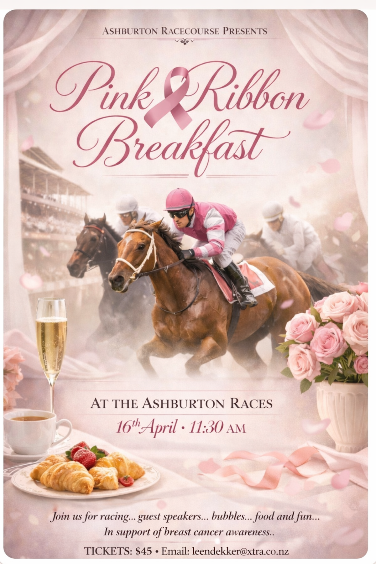 Ashburton Racecourse, Pink Ribbon Breakfast