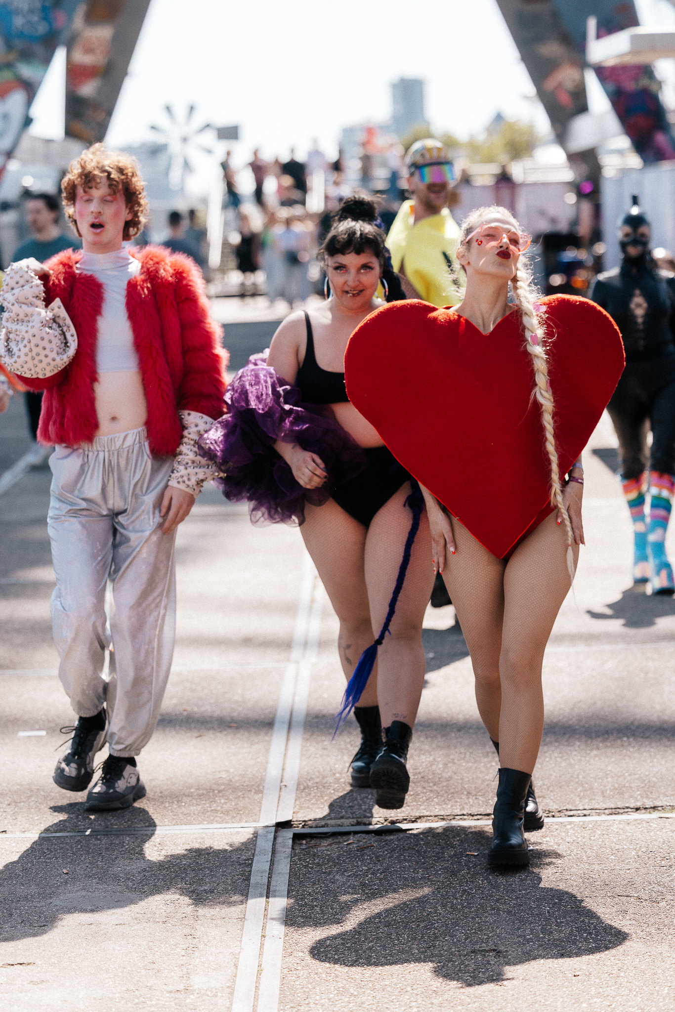 Visitors walking at DGTL
