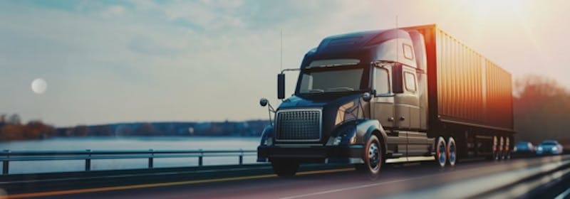 a truck on a road
