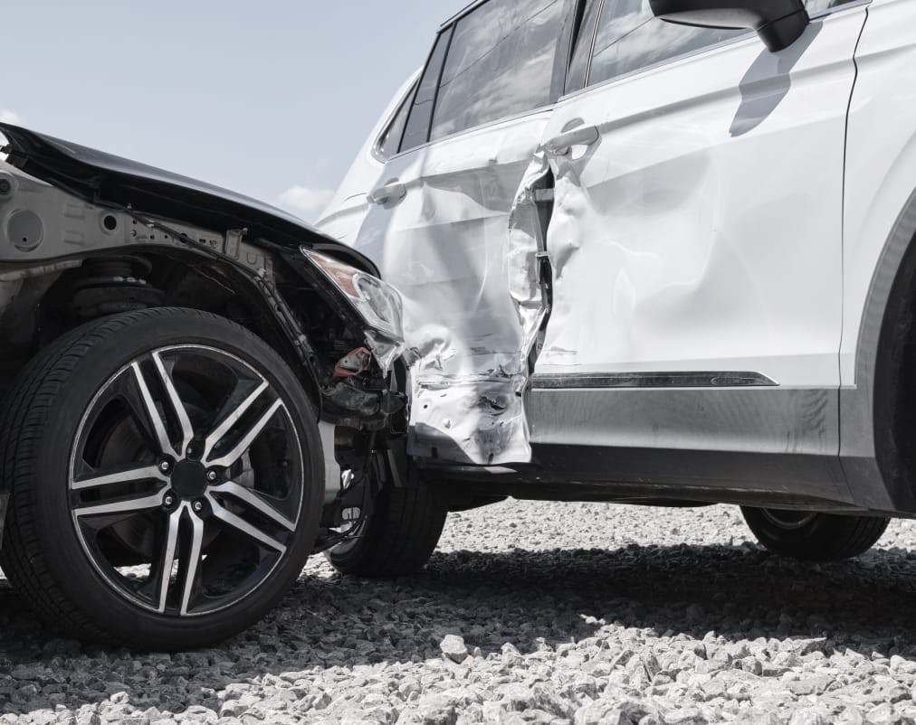 Cars involved in an accident