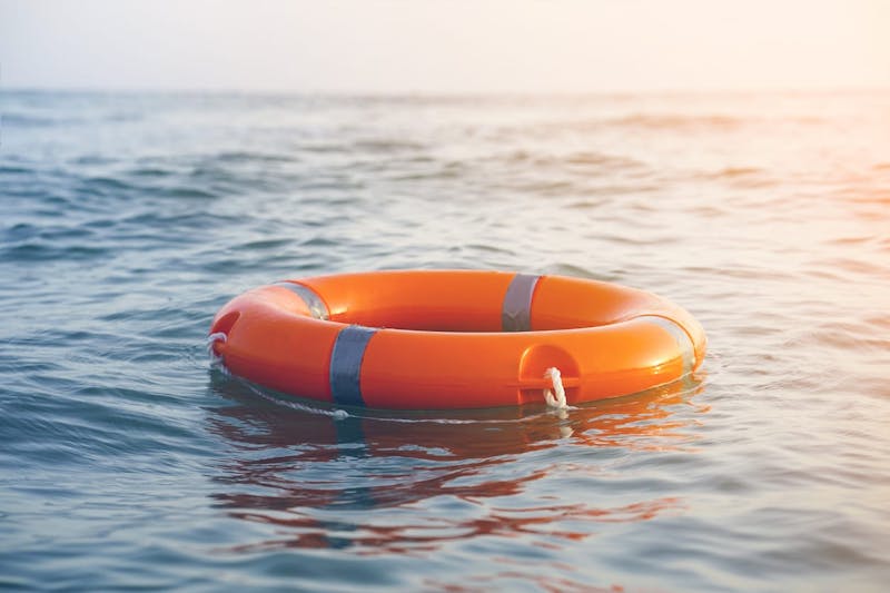 life bouy in the water