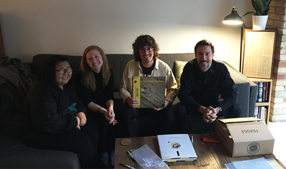 Paper_Bag_Records_Luke_Lalonde2.jpg.png Luke Lalonde with Paper Bag Records staff