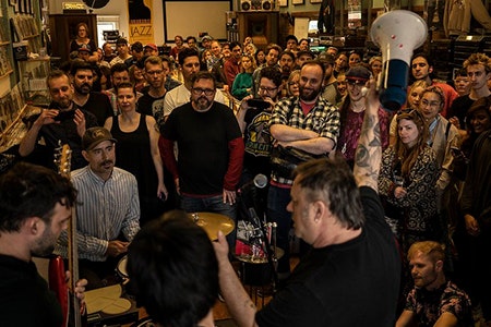 Fet Nat performing inside The Record Centre, Ottawa ON