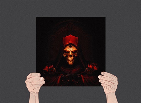 Illustration of hands holding Matt Uleman album