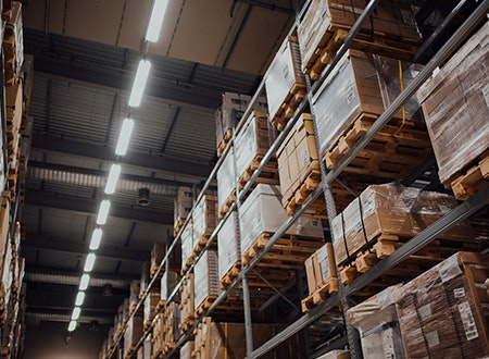 Warehouse raised racking