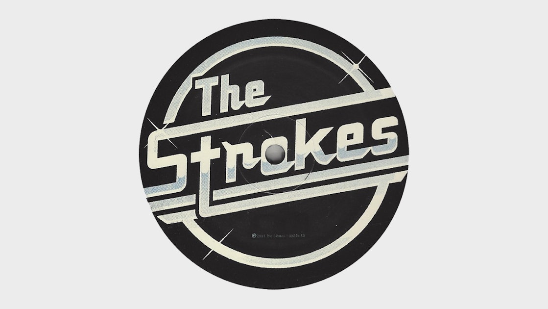 Photo of The Strokes vinyl record center label