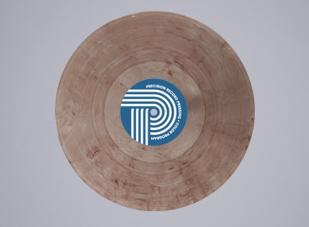 Truffle-colored vinyl LP from PRP's Flavor Color Variant Collection: light dark brown hue with unique pressing details.