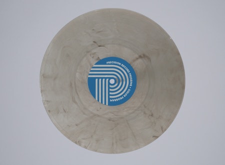 Oyster shell-colored vinyl LP from PRP's Flavor Color Variant Collection: Light grey and brown hue with unique pressing details.