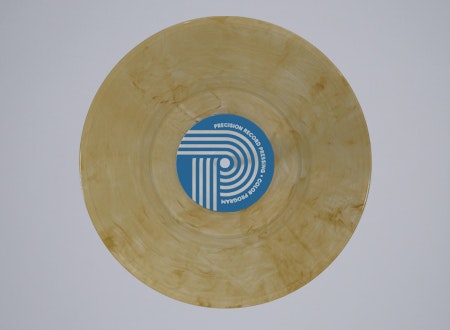 Flavors_Caramel.jpg Caramel-colored vinyl LP from PRP's Flavor Color Variant Collection: Brown and tan hues with unique pressing details.