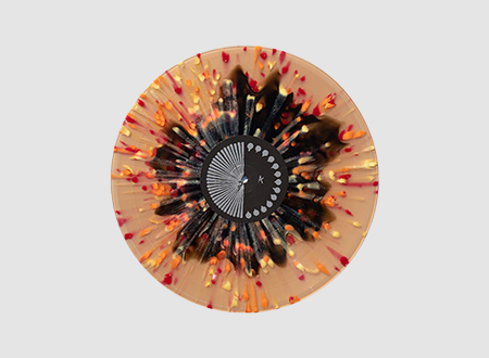 Vinyl with multi color visual effects.