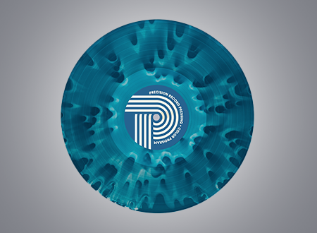 Blue record with blue ghostly visual effect.