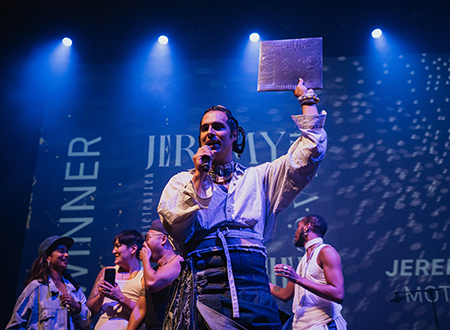 Jeremy-Dutcher-Wade-Muir.png Jeremy Dutcher performing at 2024 Polaris music Prize Gala