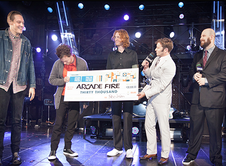 Arcade Fire winning Polaris Music Prize.