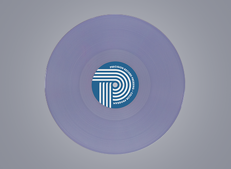 Purple vinyl record.