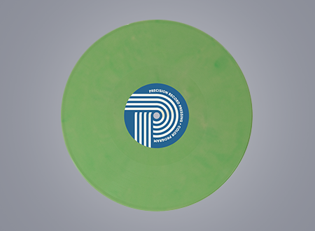 Green vinyl record.