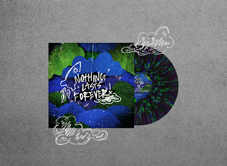 LOLitslea's debut album, Nothing Last Forever, on Splatter Vinyl.