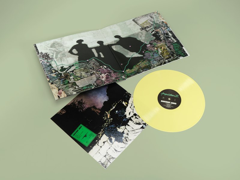 Population II Maintenant Jamais Lemon (O21) vinyl with gatefold jacket, printed insert and inner sleeve