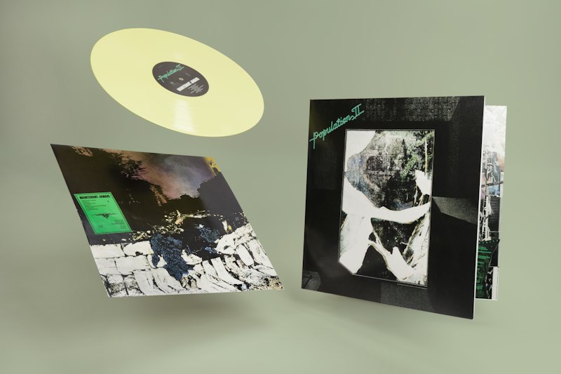 Population II Maintenant Jamais vinyl with gatefold jacket, printed insert and inner sleeve.