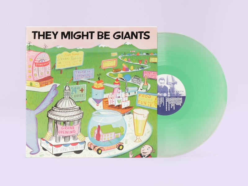 They Might Be Giants vinyl reissue with printed inner sleeve and record jacket.