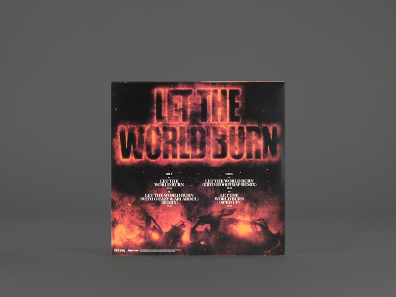 Chris Grey LET THE WORLD BURN limited edition vinyl record